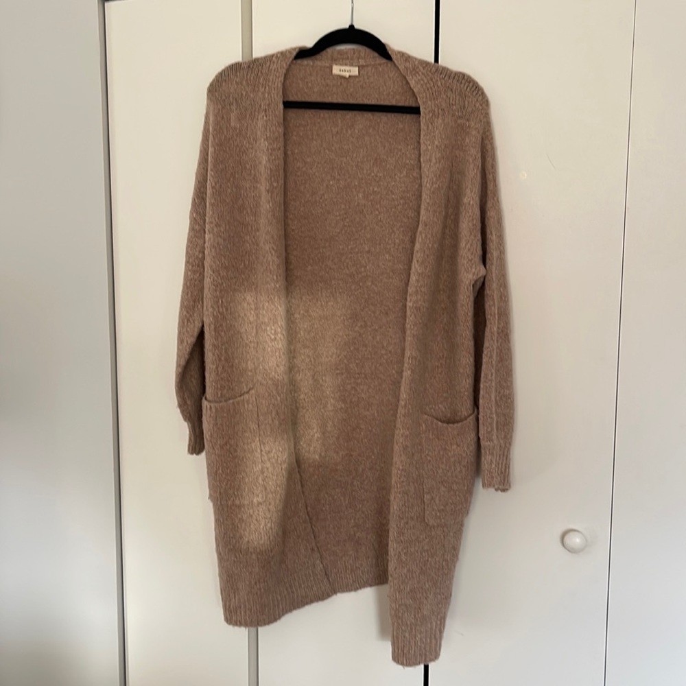 Beige Cardigan with Pockets